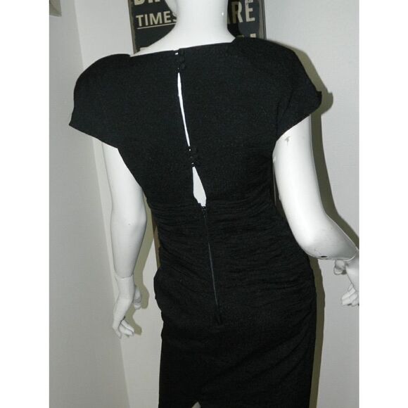 BB Collections Dress Size 4 Black Vintage 80's Cocktail Open Back Made USA - Picture 7 of 16